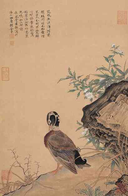 徐建融 秋水凫翳图 立轴